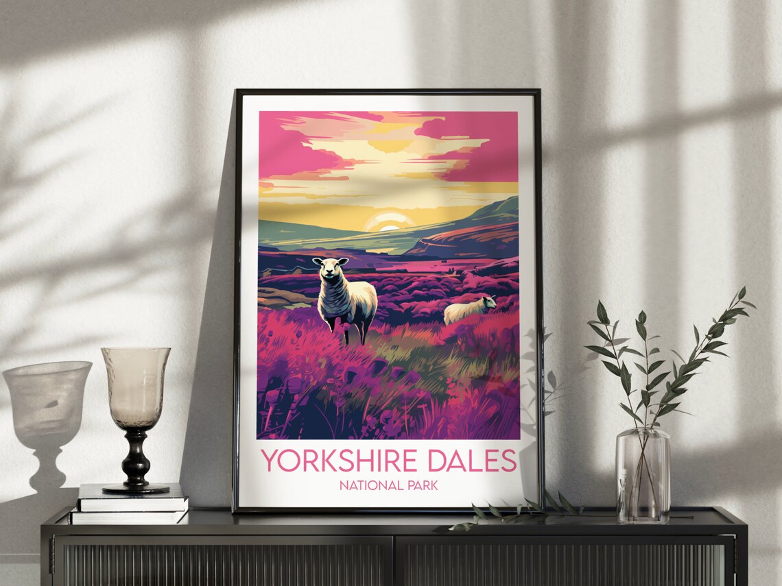 Yorkshire Dales National Park Travel Poster, England UK - Image 5