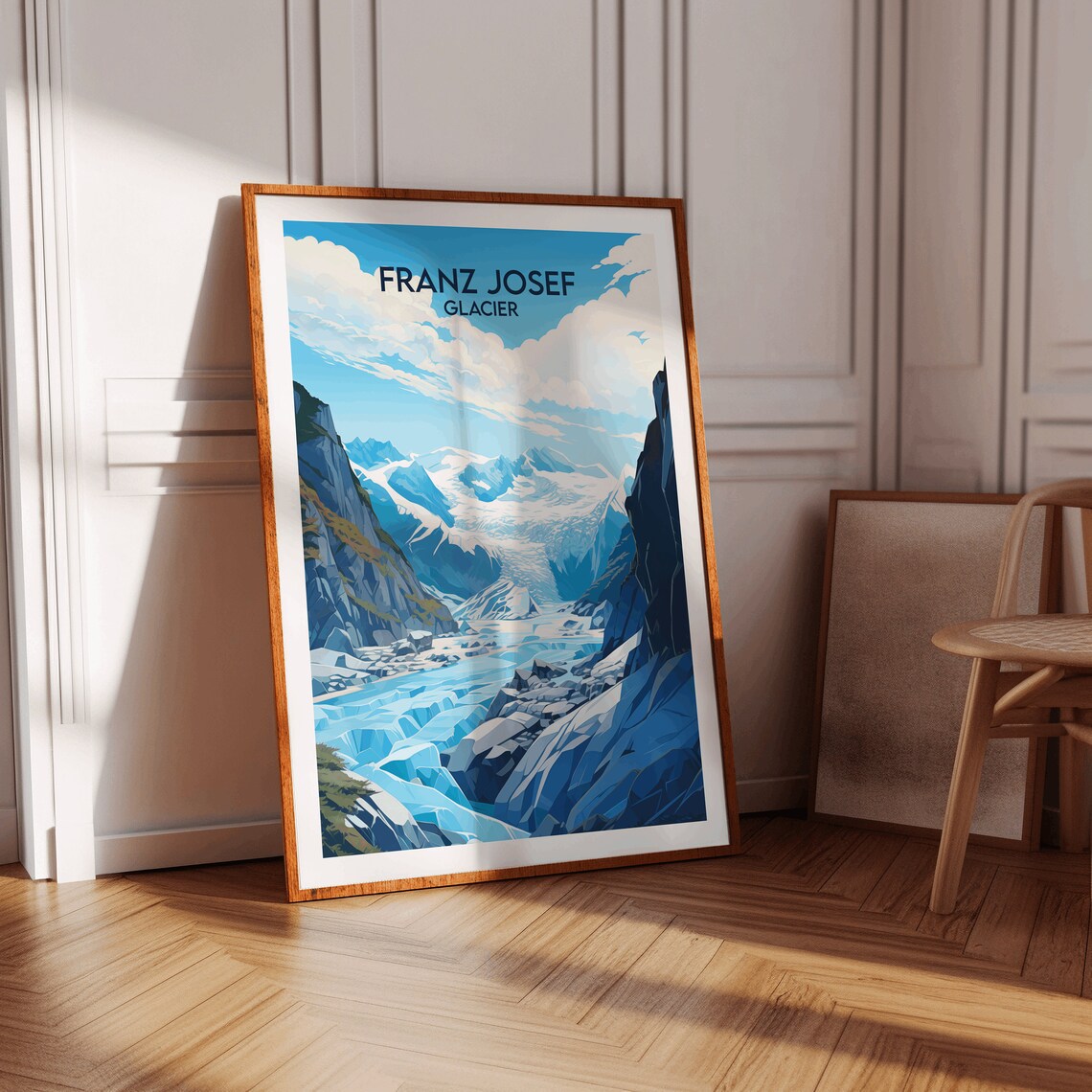 Franz Josef Glacier New Zealand Travel Poster - Image 3