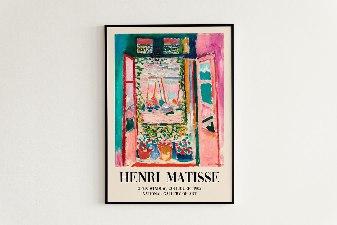 Matisse Open Window Collioure Vintage Art Print