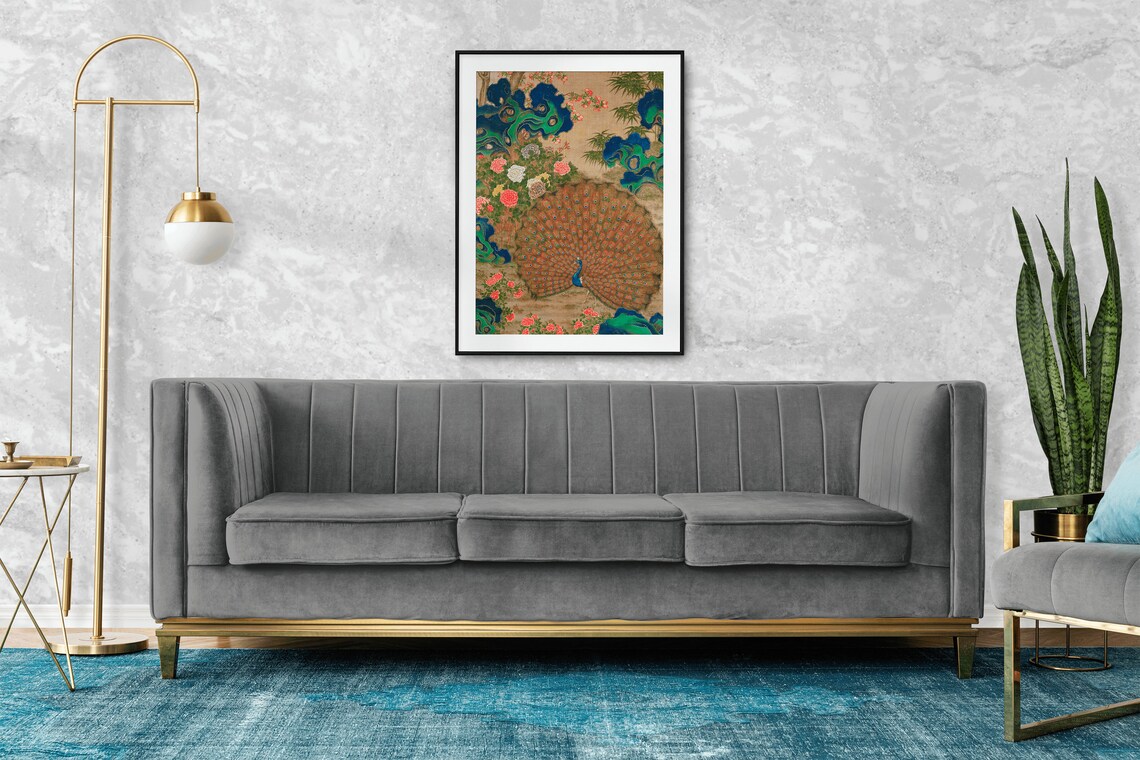 Vintage Peacock Poster Print, Classic Home Decor - Image 2