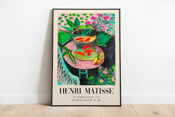 Matisse The Goldfish Modern Exhibition Print Poster A3 A4 A5 Ultra High Quality Classic Vintage Flowers Home Decor Wall Art Deco