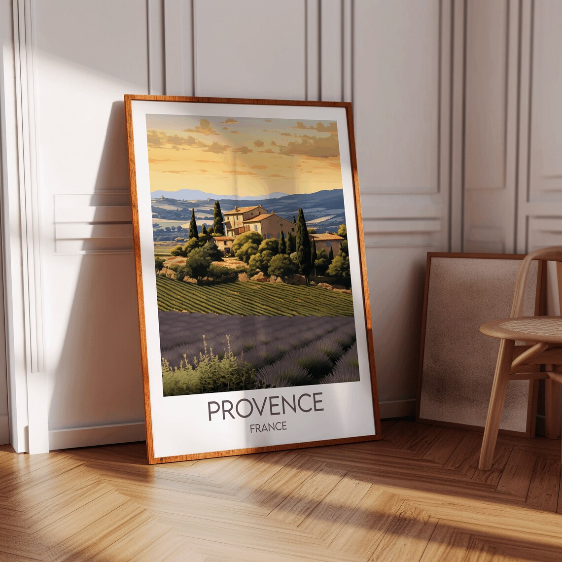 Provence France Golden Lavender Countryside Scenic Travel Poster - Image 2