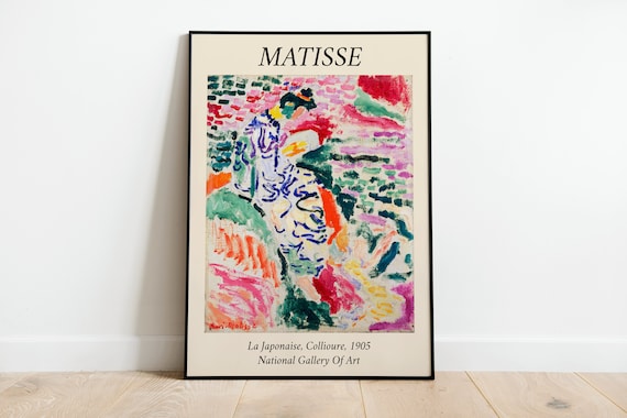 Matisse La Japonaise Exhibition Print Poster A3 A4 A5 Ultra High Quality Classic Vintage Flowers Home Decor Wall Art Deco