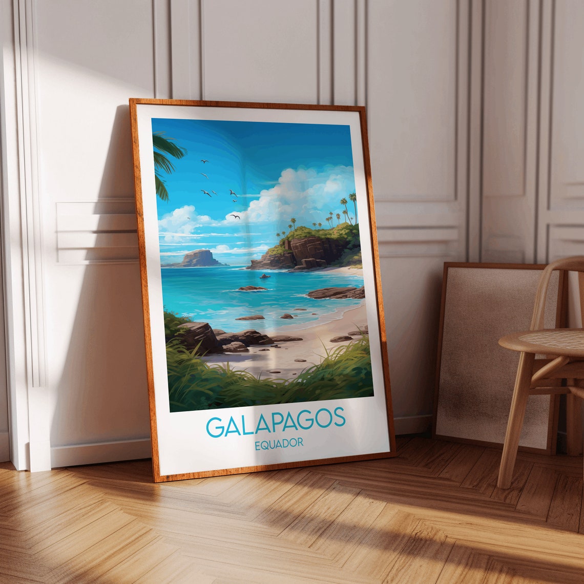 Galapagos Islands Travel Print Ecuador Poster Custom Personalised Wedding Birthday Gift - Image 2