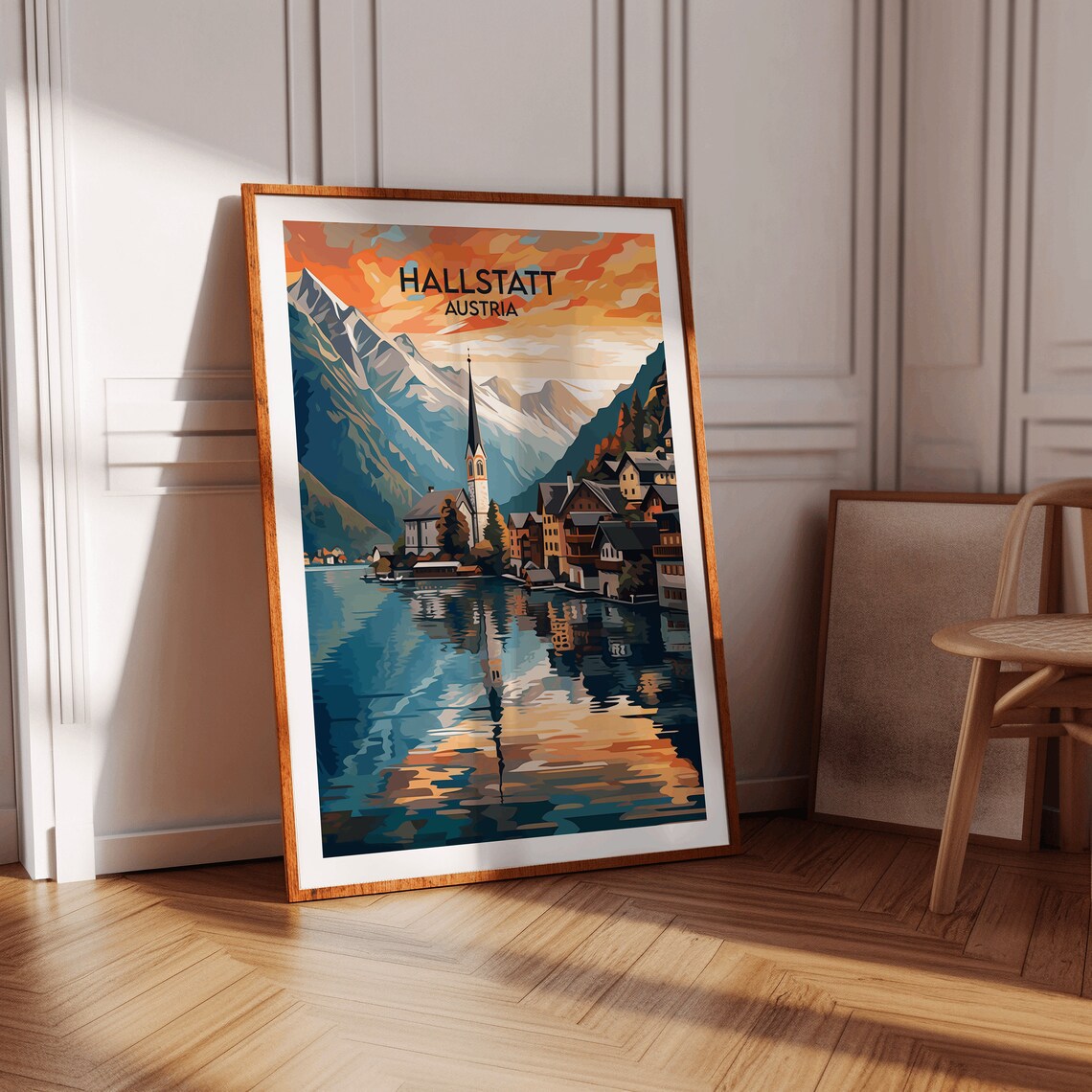 Hallstatt Travel Poster, Austria Custom Personalised - Image 4