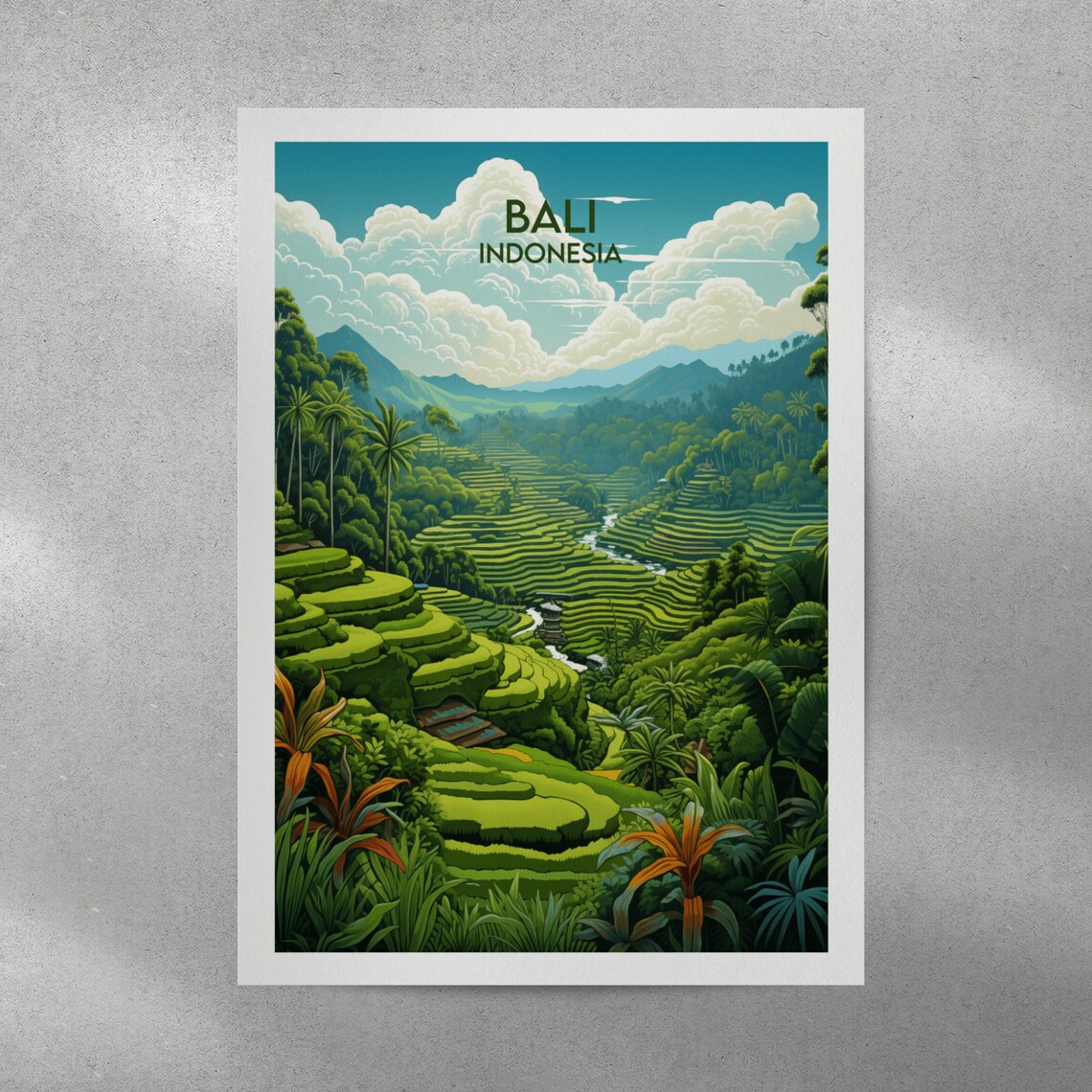 Bali Travel Print Indonesia Travel Poster - Image 4