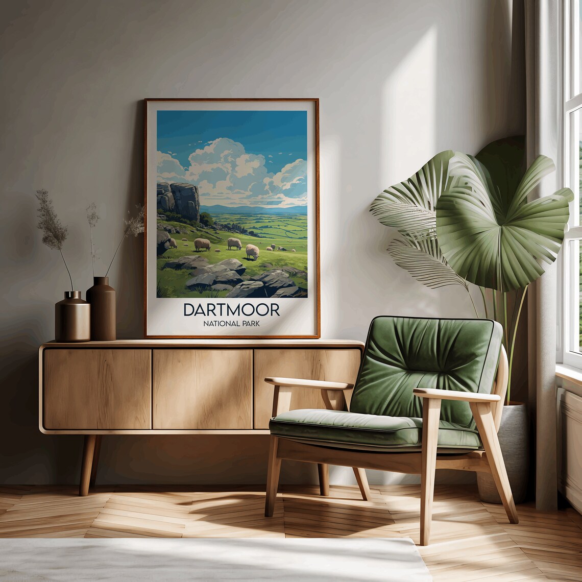 Dartmoor National Park Travel Poster, UK Custom Personalised - Image 3