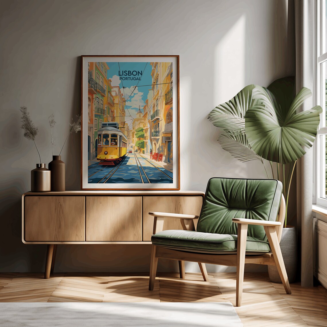 Lisbon Print Portugal Travel Poster, Custom Personalised - Image 2