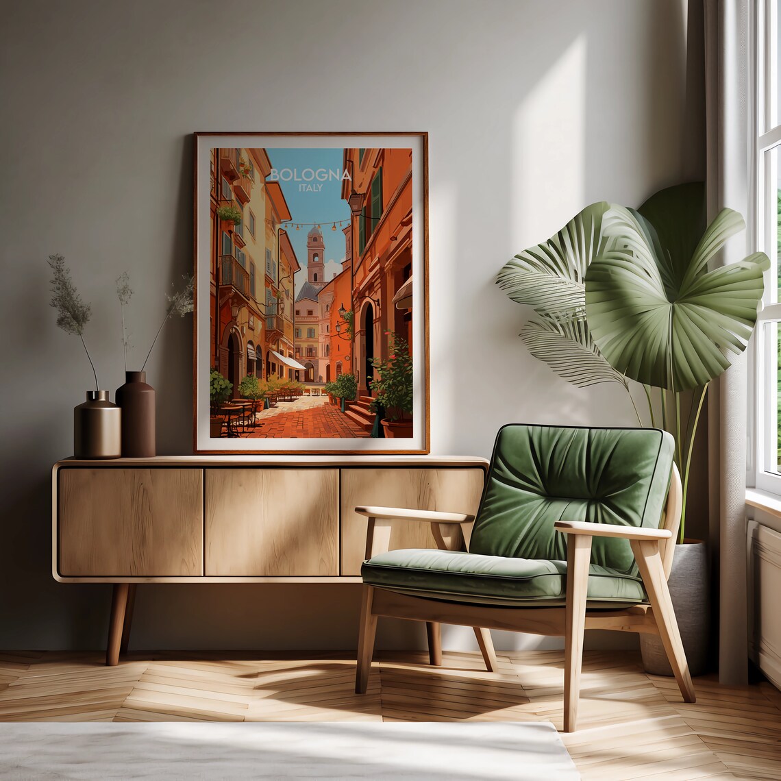 Bologna Travel Poster, Italy Custom Personalised - Image 2