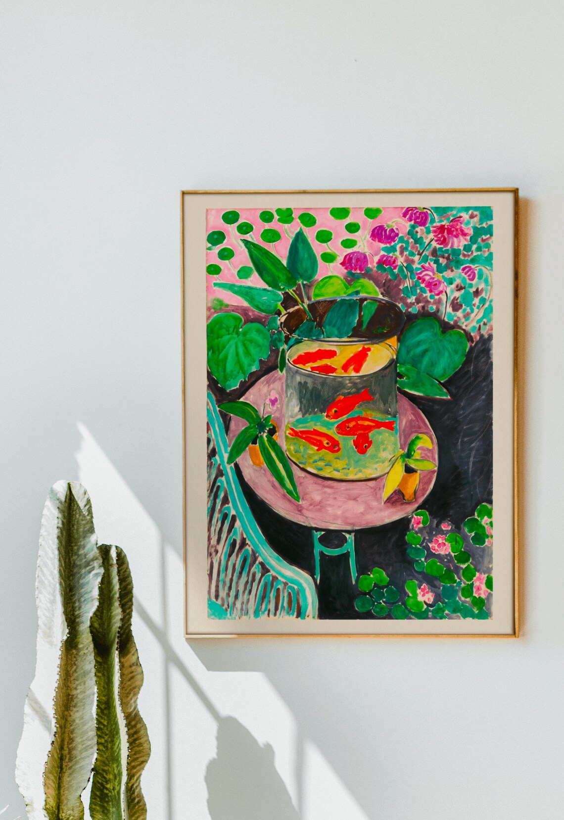 Henri Matisse Goldfish Bowl Borderless Fauvist Still Life Poster - Image 2