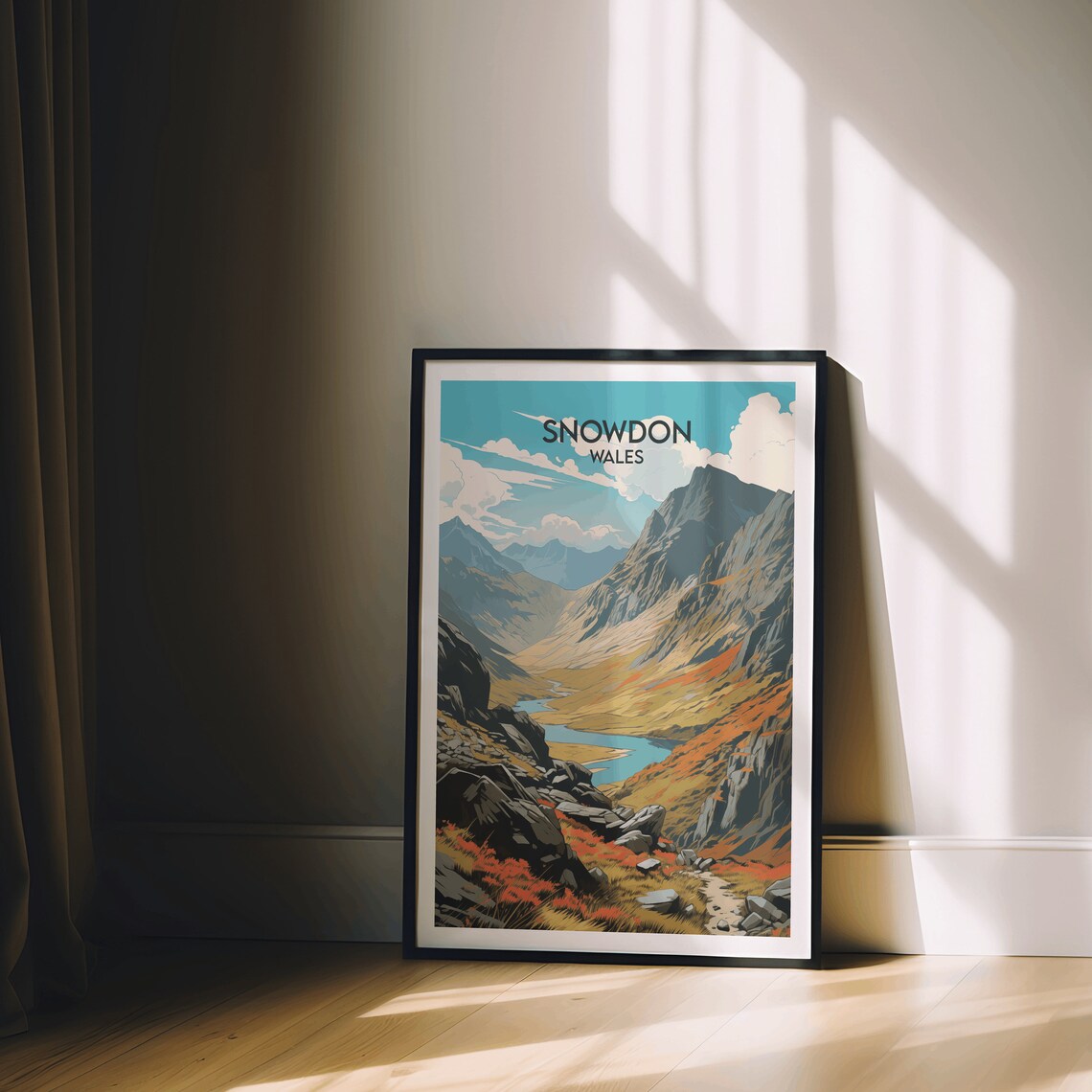 Mount Snowdon Travel Print, Wales Poster - Image 2