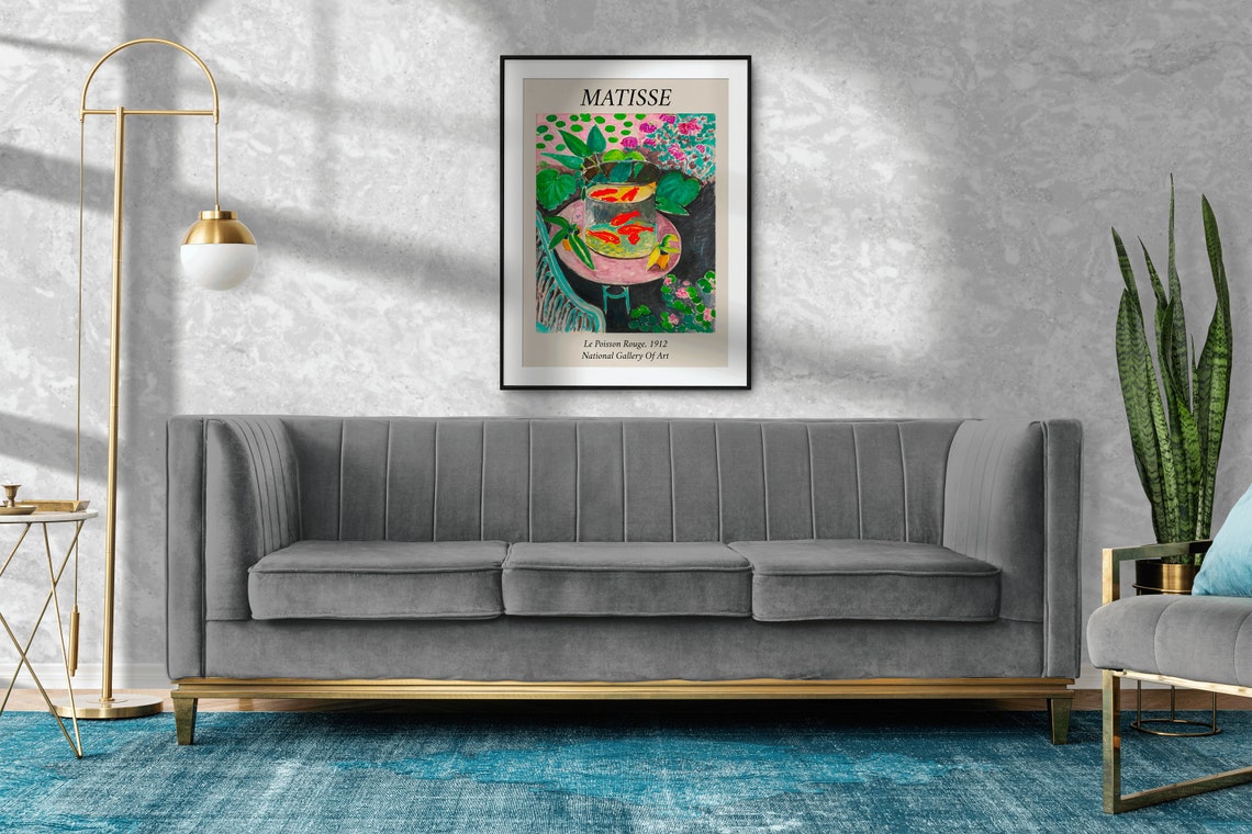 Henri Matisse Le Poisson Rouge 1912 Bordered Exhibition Poster - Image 4