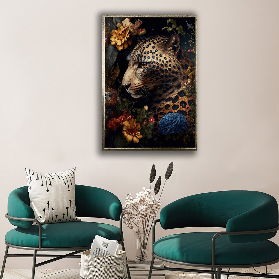 Abstract Leopard Wall Art, Leopard Print