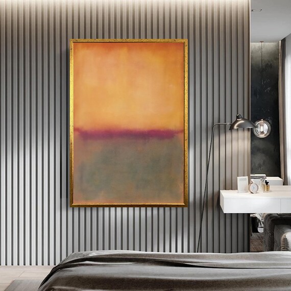 Mark Rothko Print Rothko Print Rothko Reproduction Rothko Orange And Green Abstract Wall Art Mark Expressionism