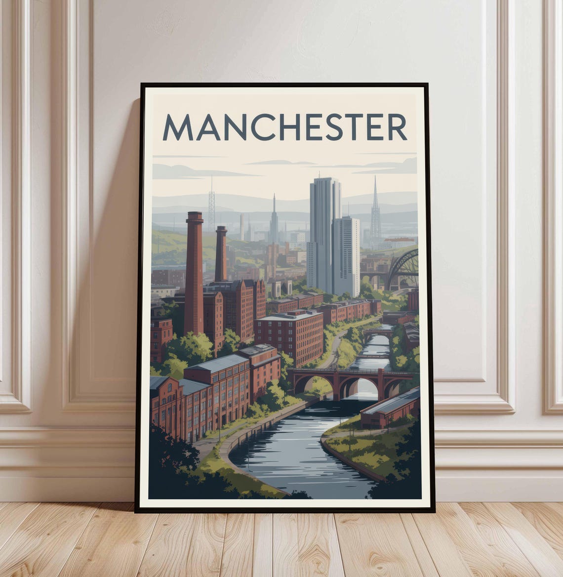 Manchester Poster United City Print Art Travel