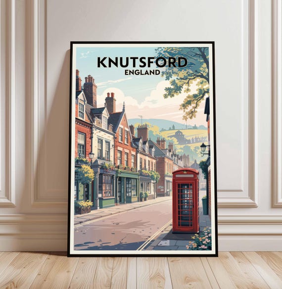 Knutsford England Travel Poster Cheshire Wall Art