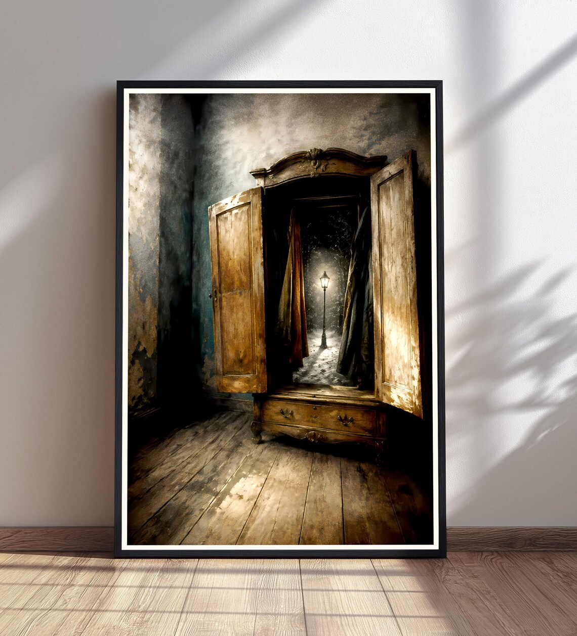 Narnia Snowy Landscape Art Print, Winter Scene