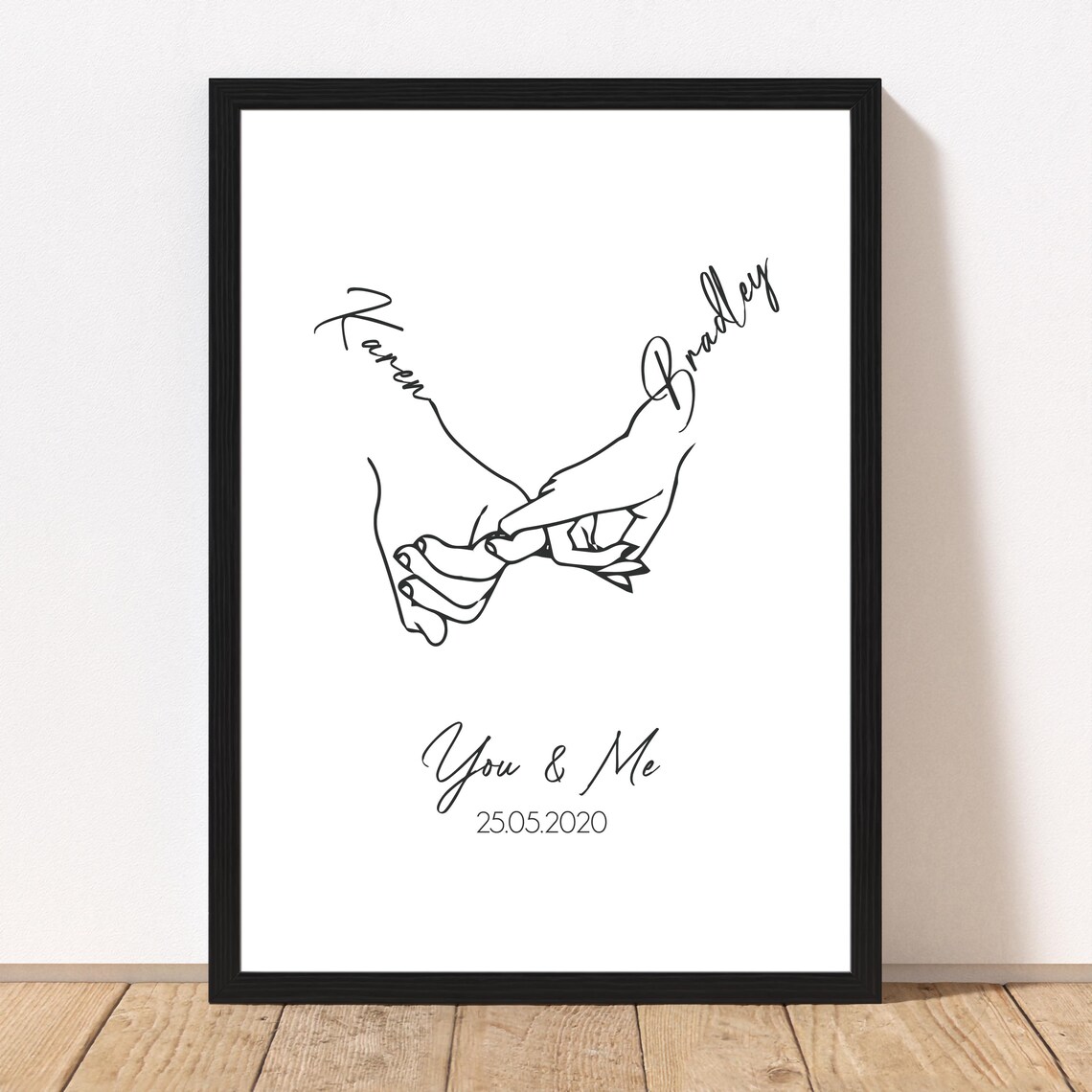 Holding Hands Design, Family Wedding Anniversary Gift - Image 2
