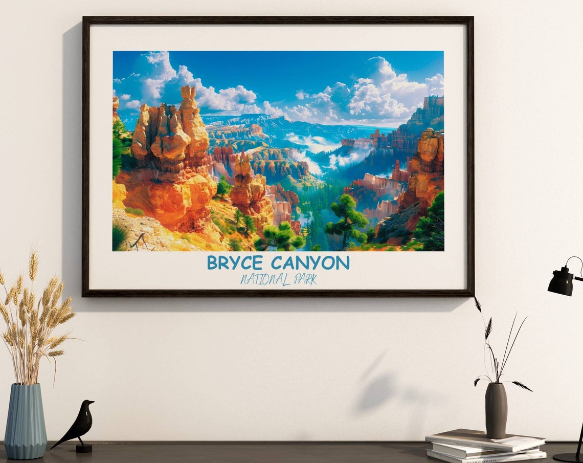 Bryce Canyon Hoodoo Valley Landscape Vista Utah National Park Poster