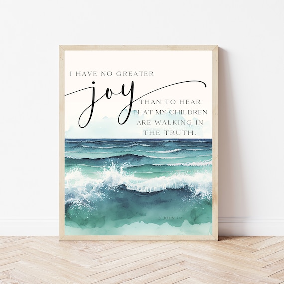 3 John 14 Bible Verse Nursery Art Print