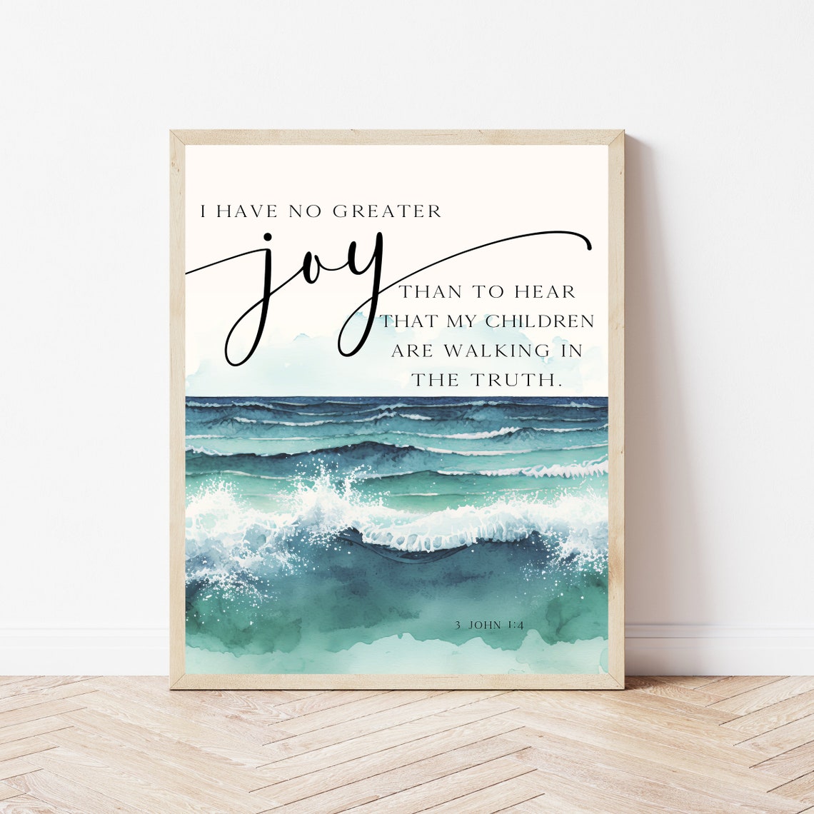 3 John 14 Bible Verse Nursery Art Print