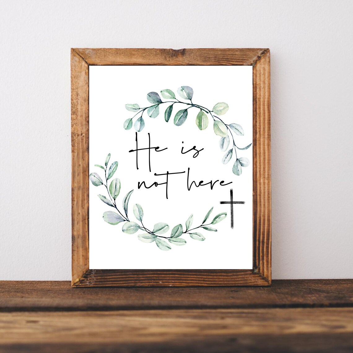 He Is Not Here Easter Christian Religious Art Print