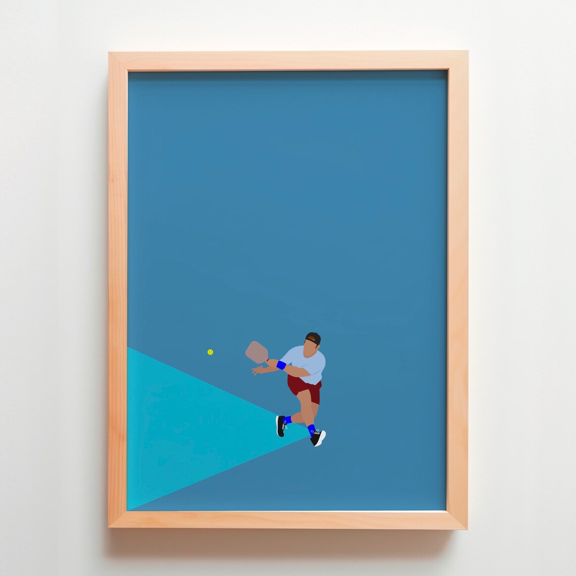 Pickleball Minimal Modern Sports Art Print - Image 4