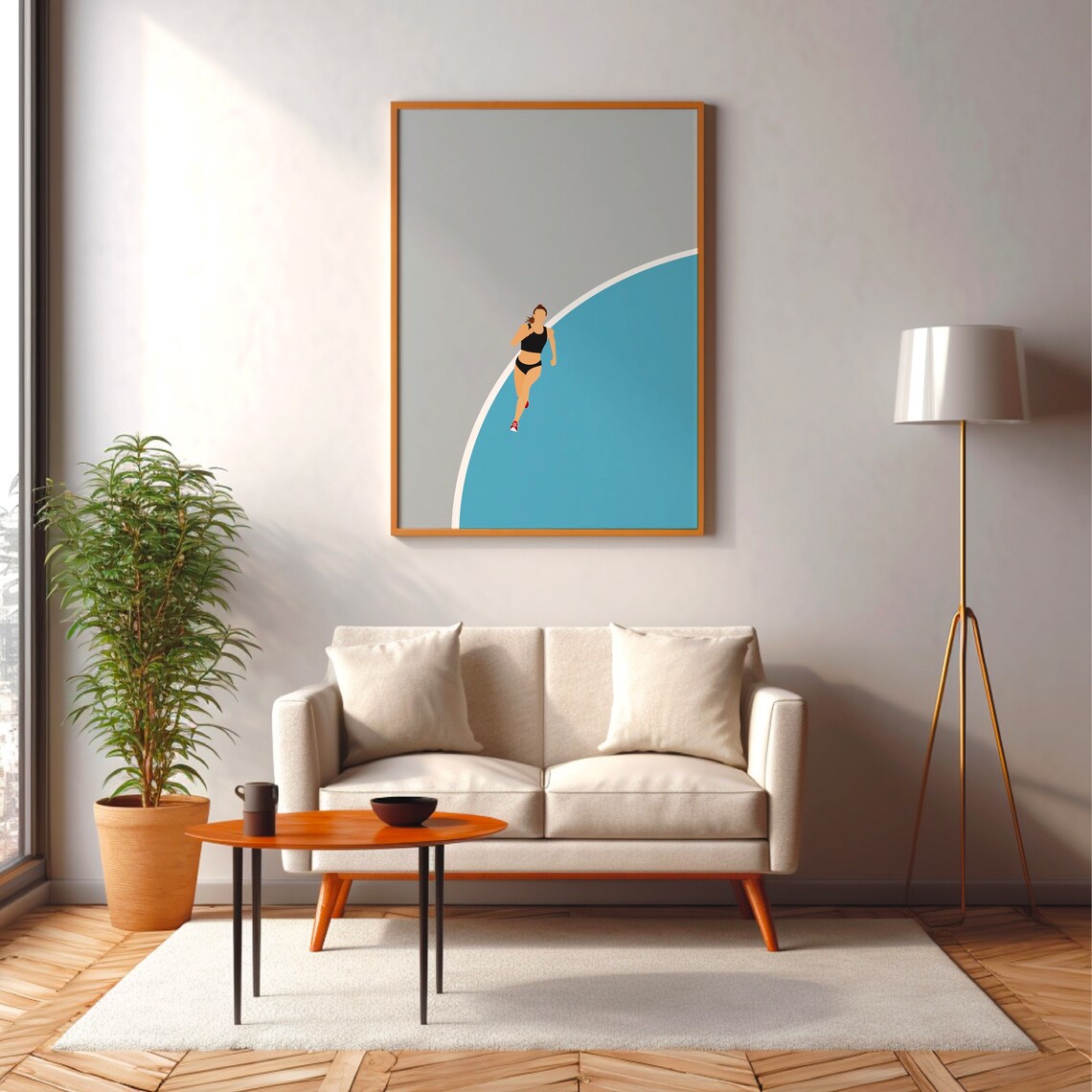 Runner Poster, Marathon Athletics Art Print - Image 3