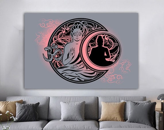 Buddha Asian Wall Art Buddha Wall Art Meditation Buddha Poster Buddhist Print Meditation Wall Art