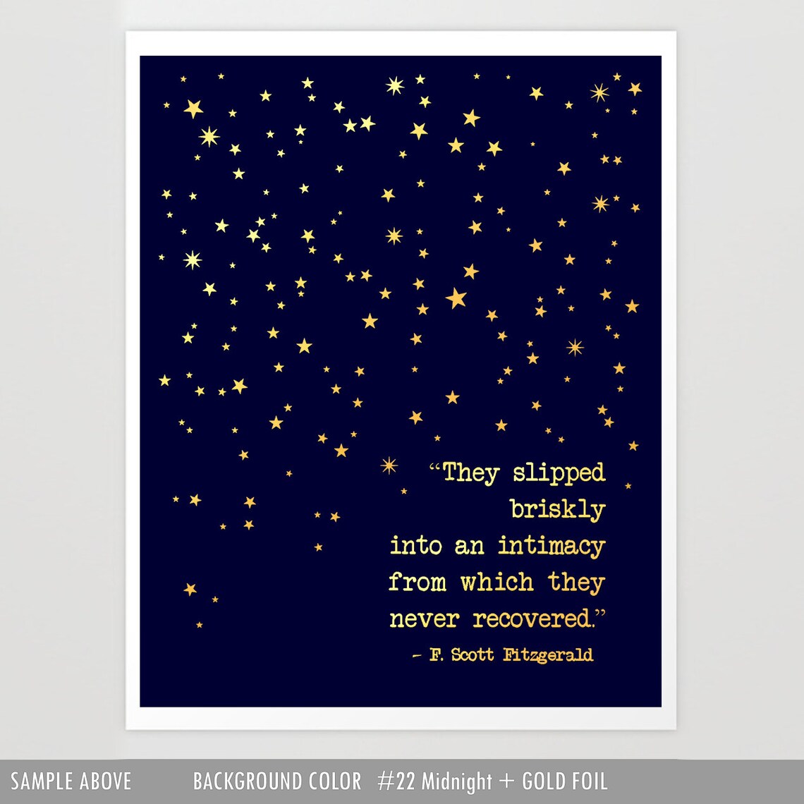 F. Scott Fitzgerald Typewriter Quote, Art Print - Image 3