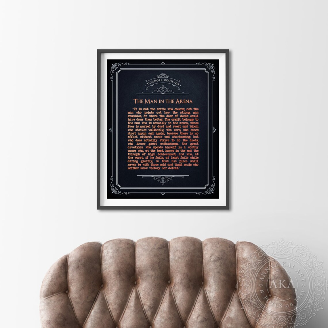 Man In The Arena, Theodore Roosevelt Quote Art Print - Image 5