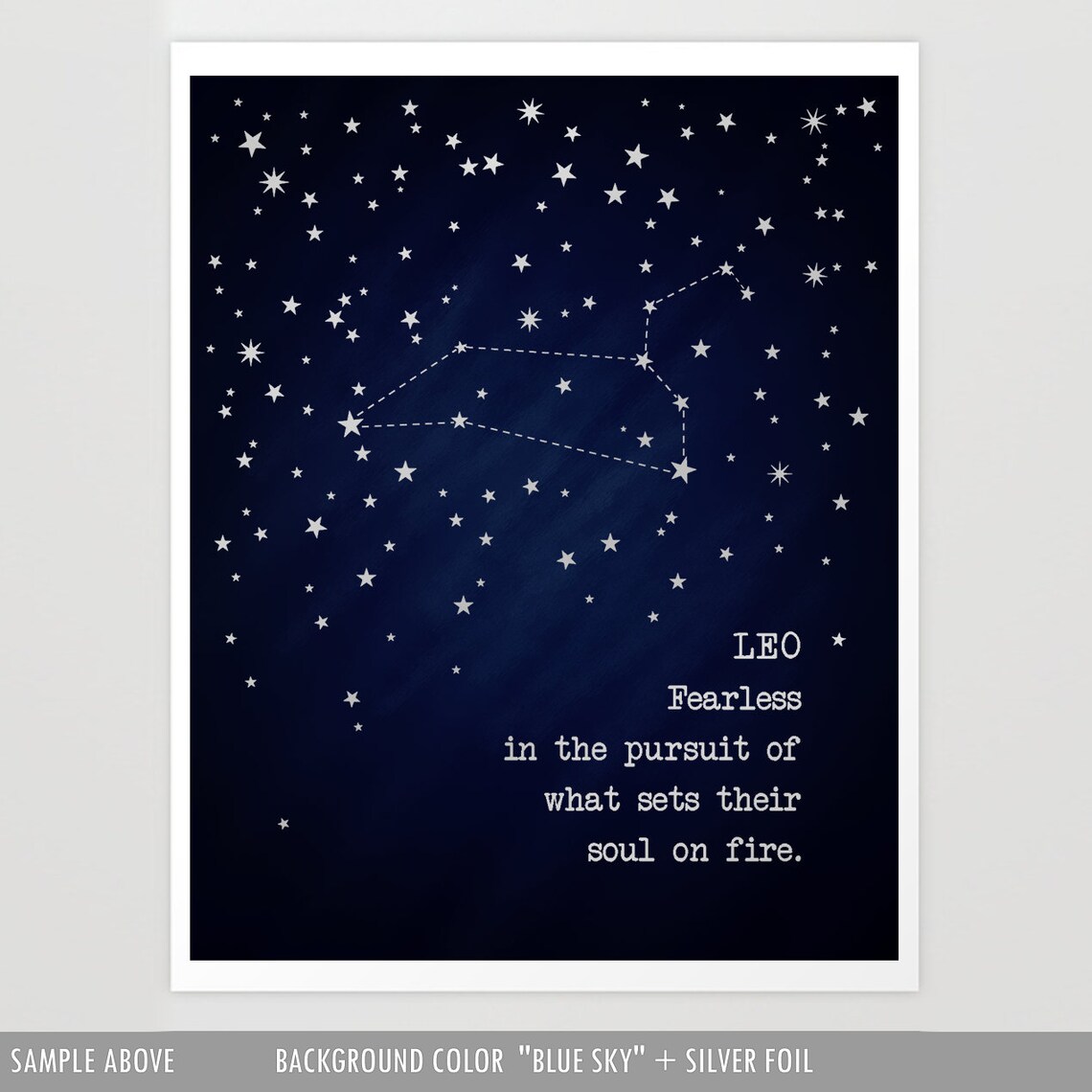 Leo Zodiac Sign, Astrology Art Print for August Birthdays - Image 2