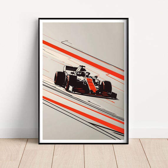 Formula 1 Poster Formula 1 Wall Art F1 Poster F1 Print F1 Poster Set Motorsport Poster Game Room Gift For Son Gift For Him Study