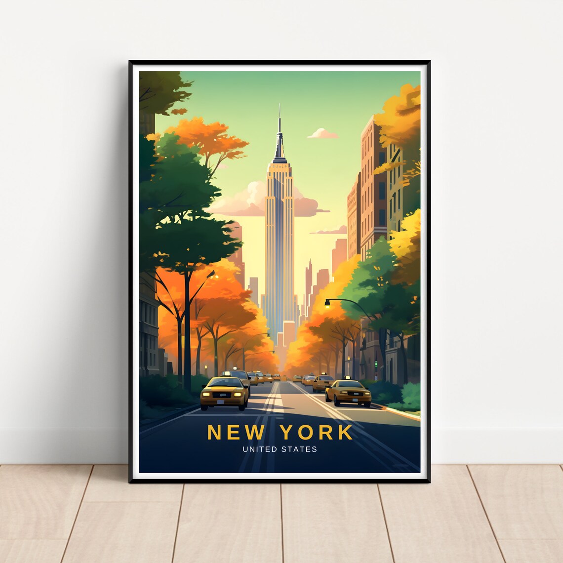 New York Travel Poster, New York Wall Art Print