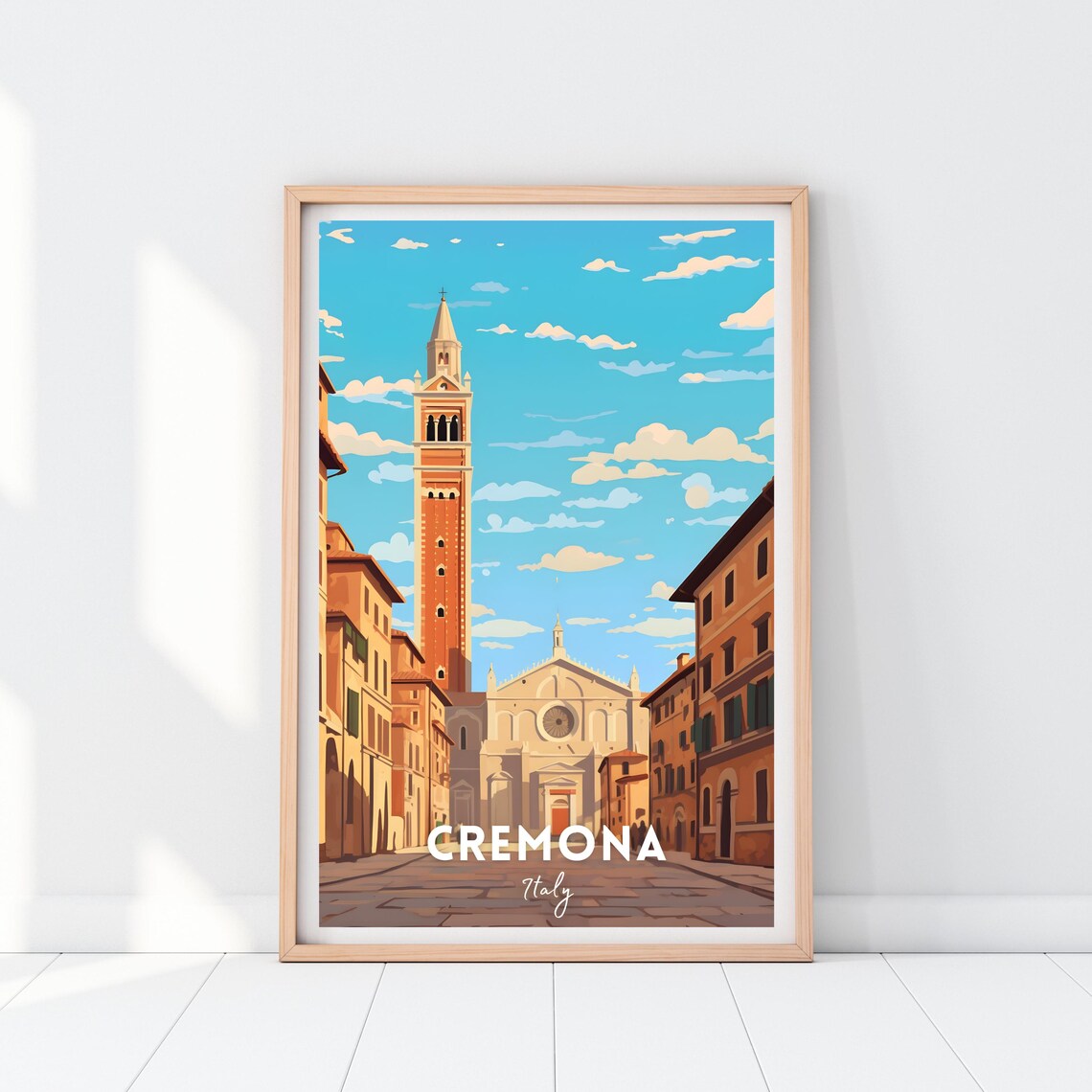 Cremona Travel Poster, Italy Travel Wall Art - Image 2