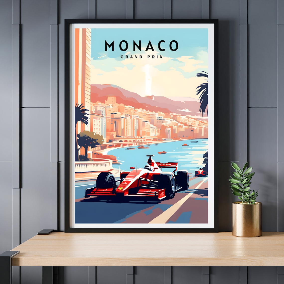 Monaco Travel Poster, Monaco Grand Prix Art Print - Image 2
