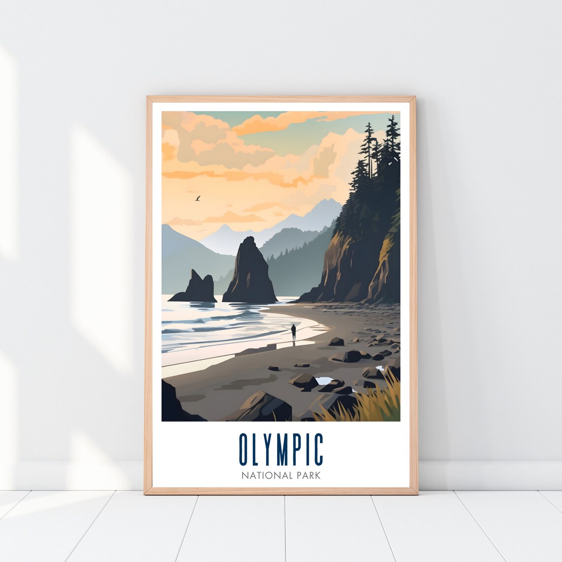 Olympic National Park Travel Poster, National Parks - Image 2