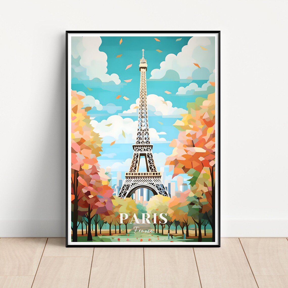 Paris Travel Poster, France Travel Wall Art