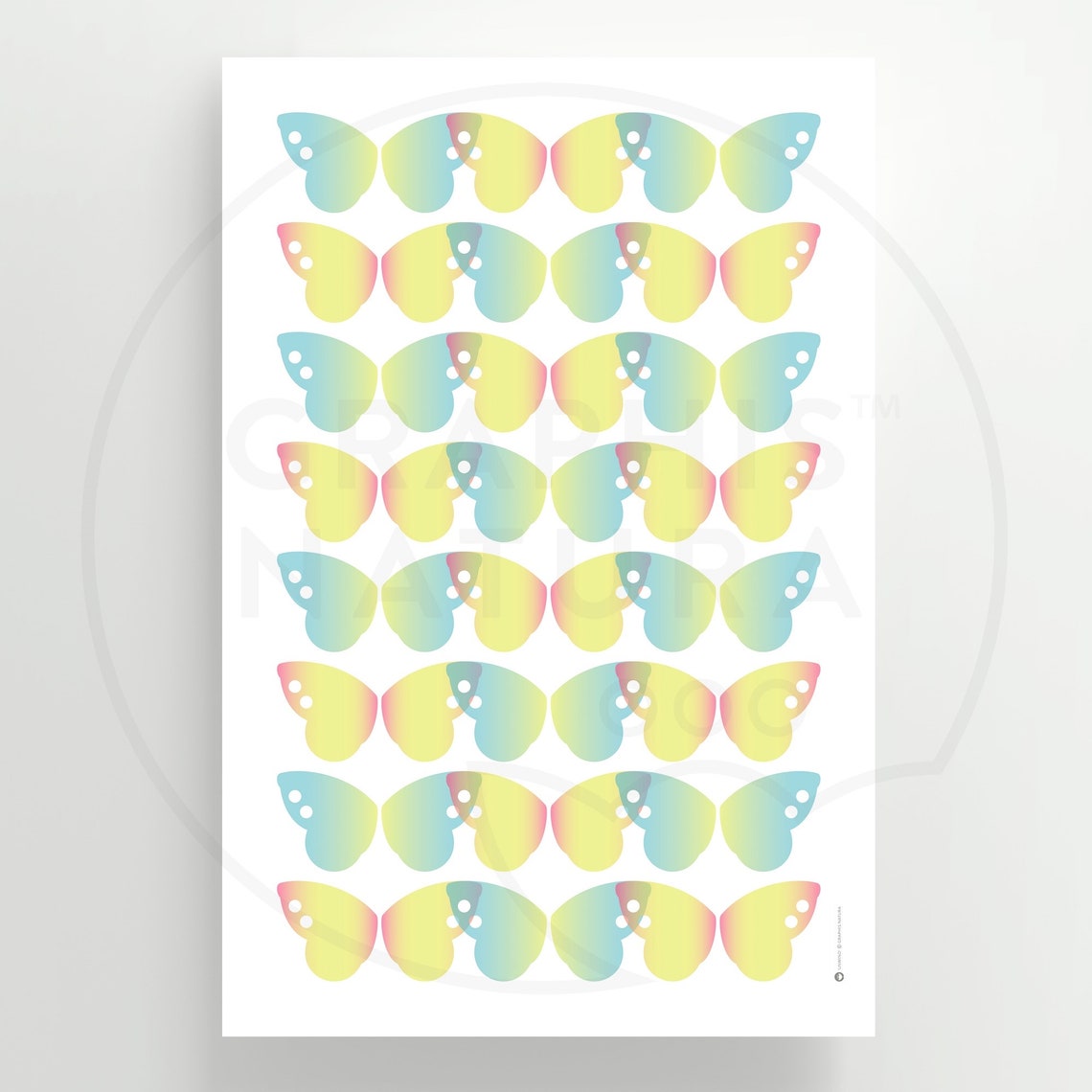 Butterfly Art Print Butterfly Wall Art Sunny Colors Butterfly Poster Wildlife Art Print Nature Inspired Art Modern Decor - Image 3