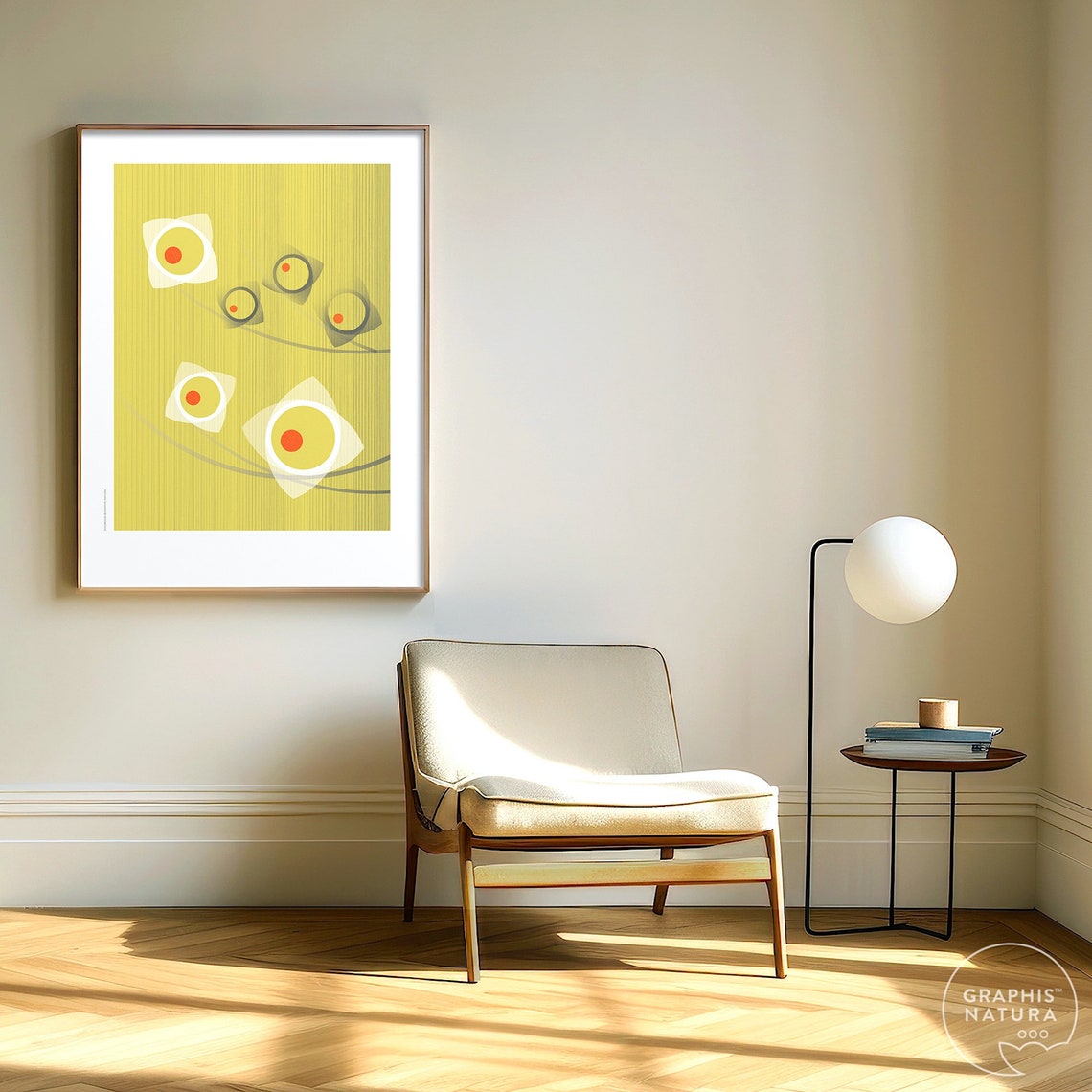 Dogwood Flower Art Minimalist Floral Art Spring Blossoms Geometric Botanical Art Print Nature Lovers Wall Art Organic Modern Decor - Image 4