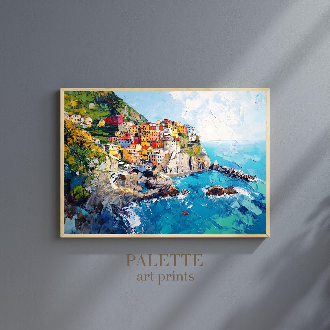 Cinque Terre Italian Coastal Village Colorful Cliff Travel Poster - Image 3