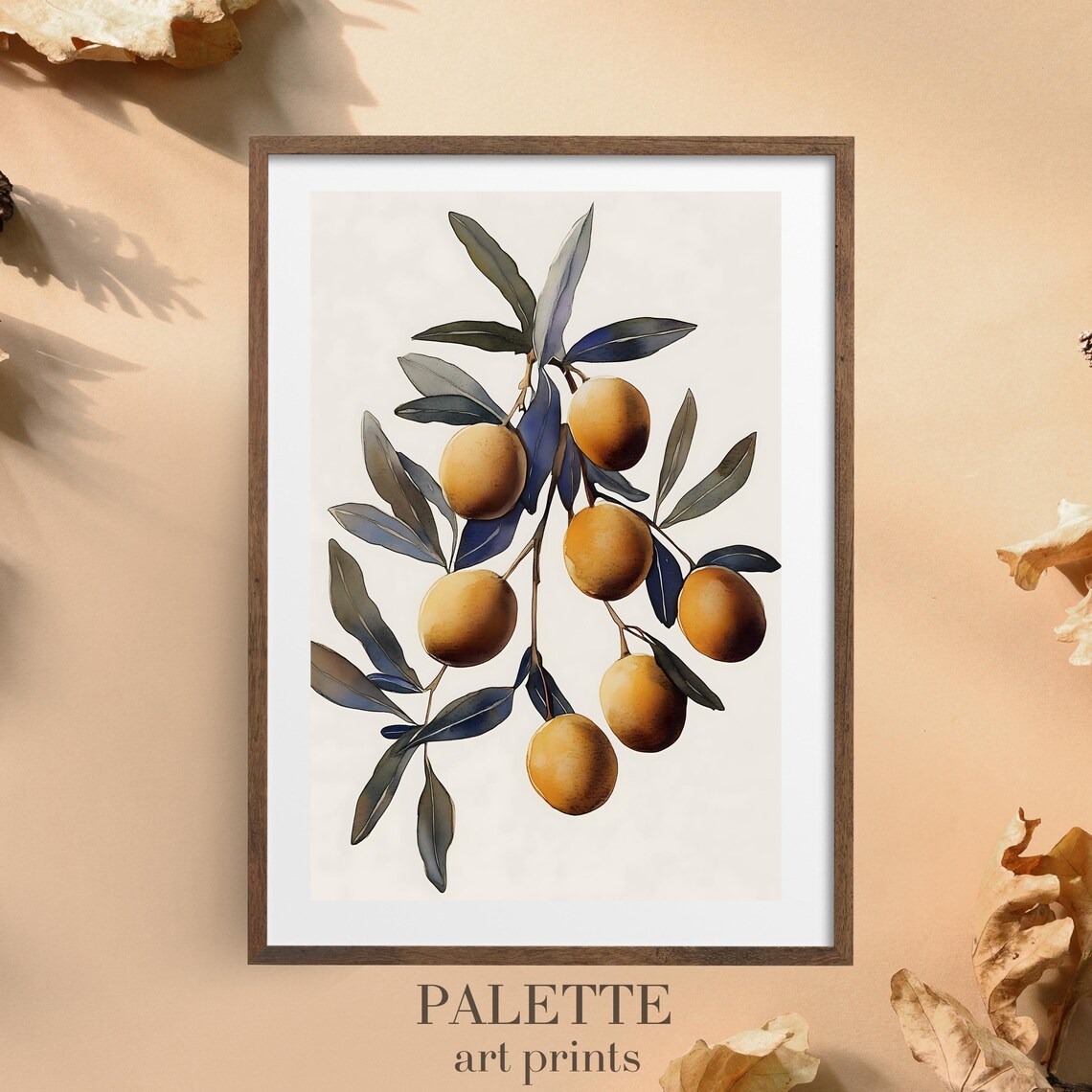 Minimalist Olive Branch Illustration, Art Print - Image 3