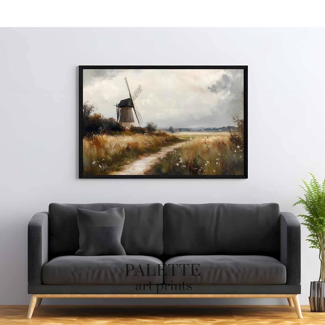 Charming Windmill In Countryside Landscape - Image 3