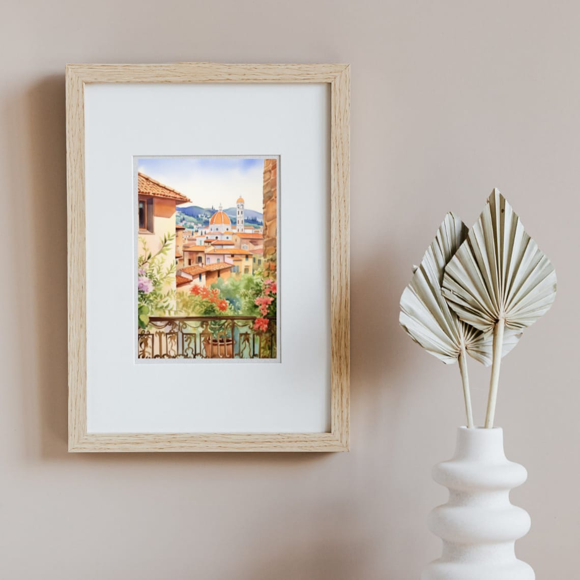 Florence Watercolor Art Print, Santa Maria Del Fiore - Image 2