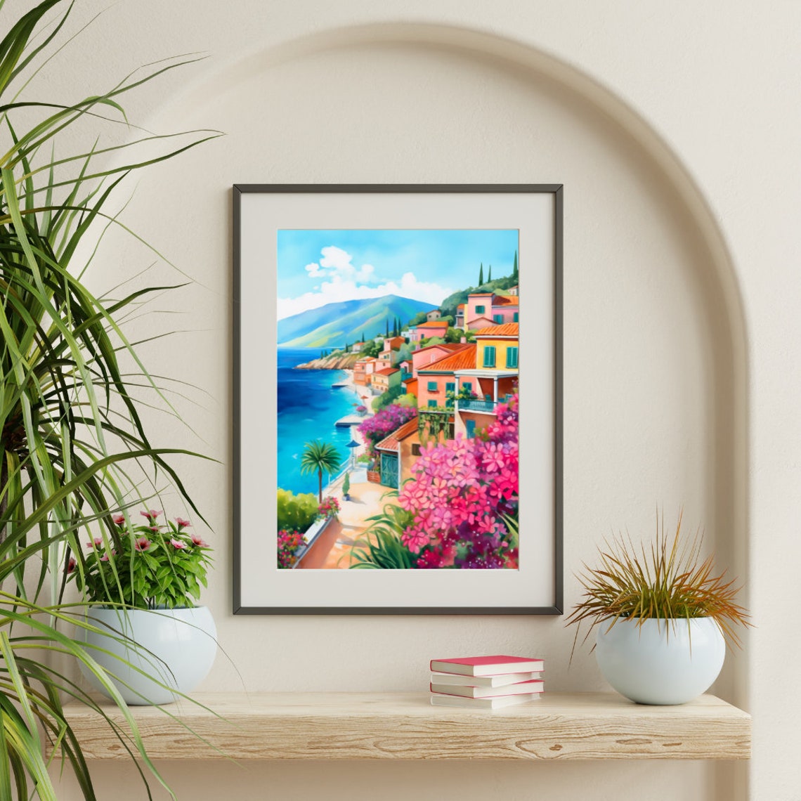 Fiskardo Kefalonia Colorful Seaside Village On The Coast Poster - Image 3