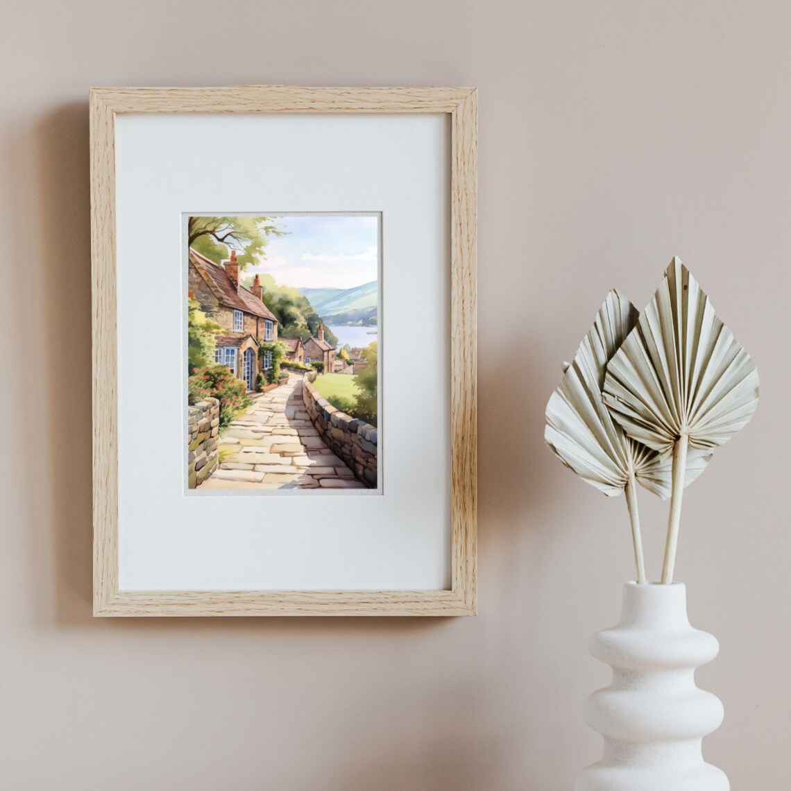 Lake District Watercolor Travel Poster, Cumbria - Image 2