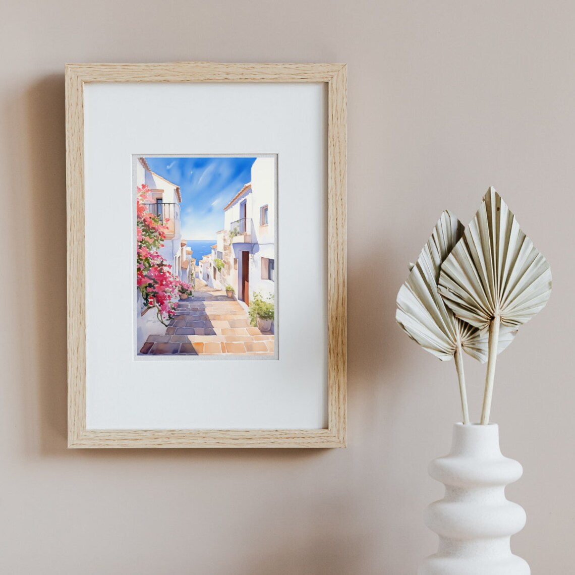 Altea Watercolor Print, Spanish Travel Poster - Image 2