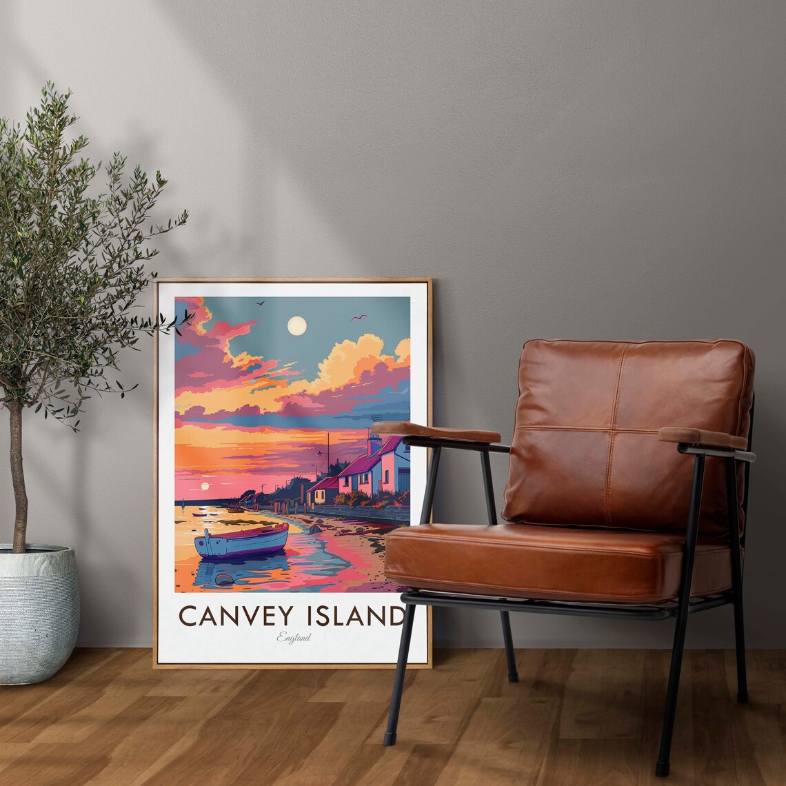 Canvey Island England Vintage Travel Poster - Image 2