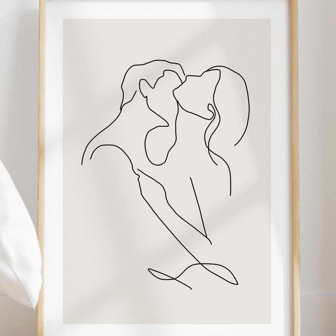 Personalised Print Gift For Her Anniversary Print Gift For Her Birthday Print Gift For Her Line Art Line Drawing Print Girlfriend Print