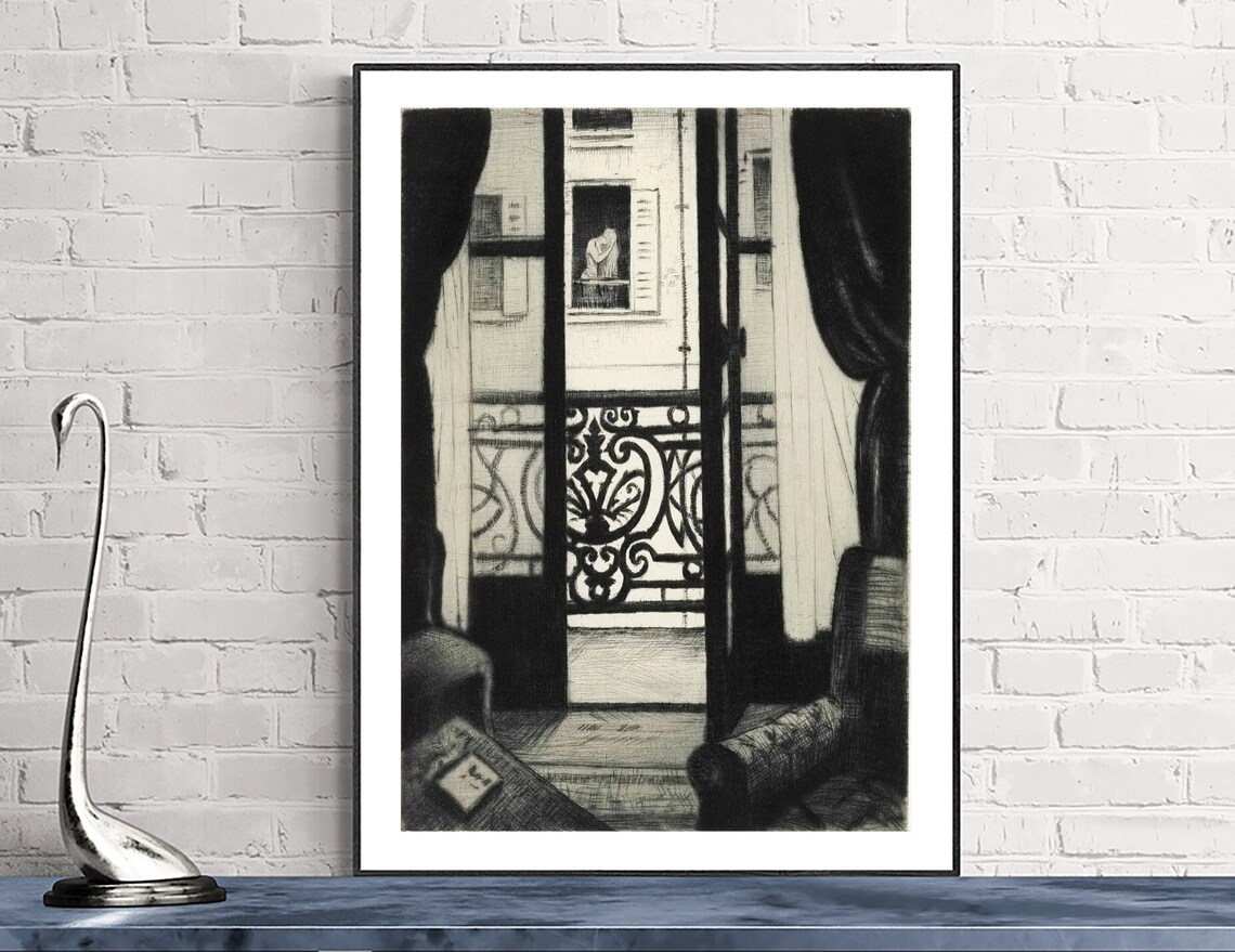 From A Paris Window Vintage Travel Poster